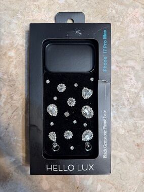 Black Gemstone iPhone 17 Pro Max Case